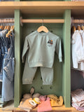 Boy 2pcs Cotton Set Adventure Mint front