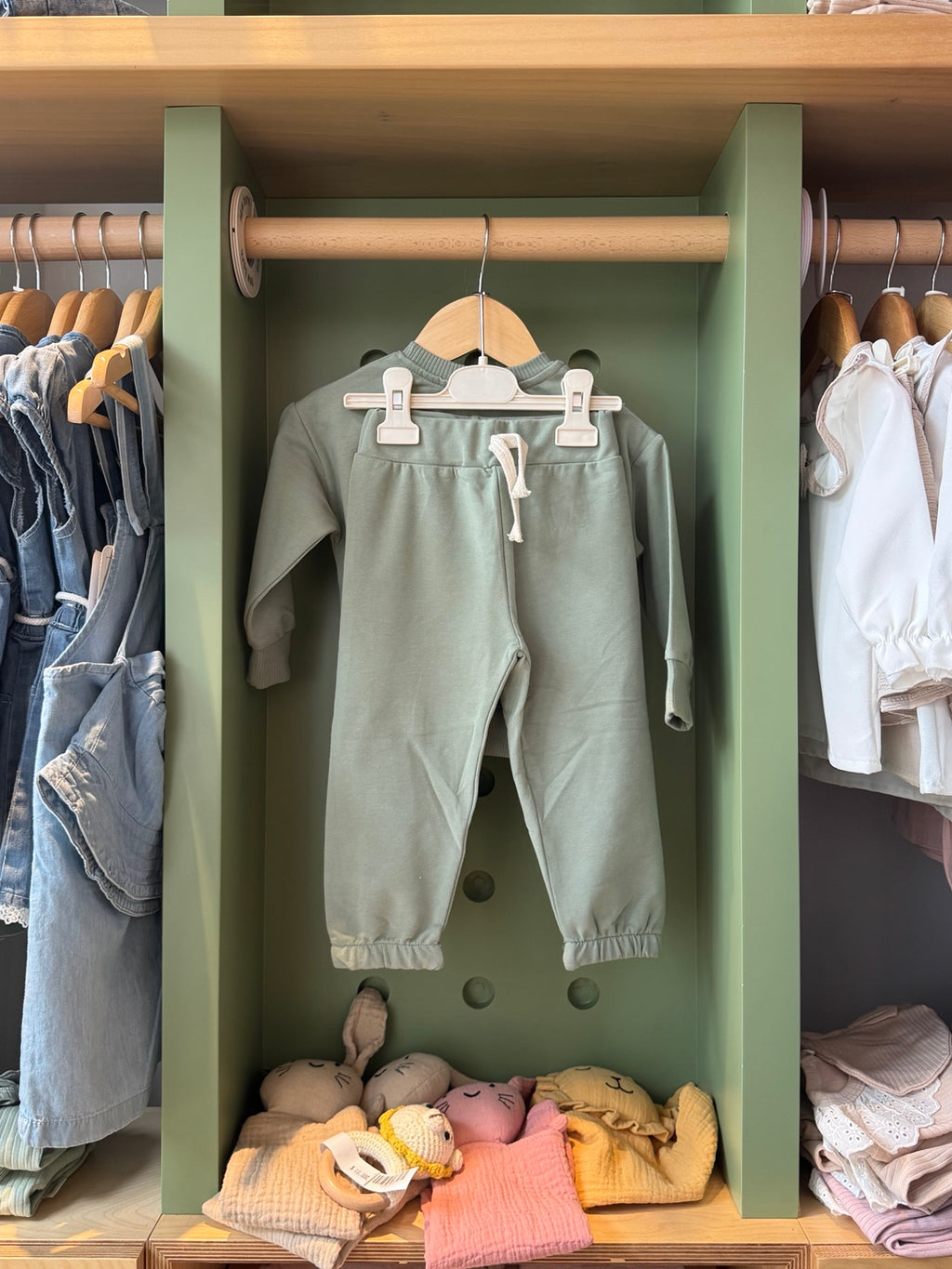 Boy 2pcs Cotton Set Adventure Mint pants