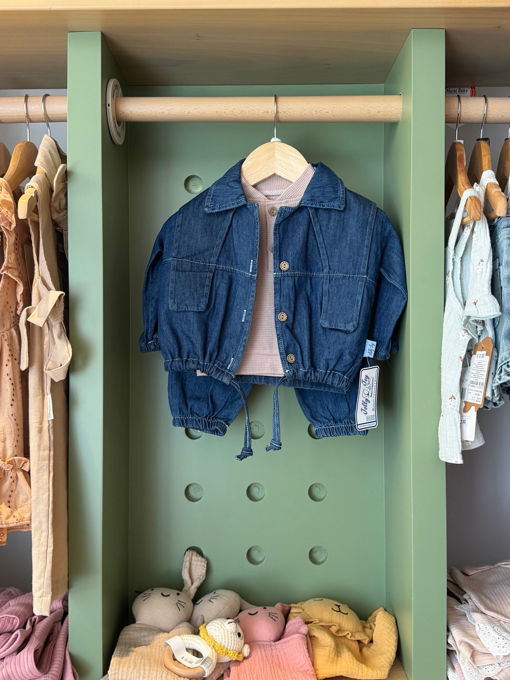BabyBoy 3pcs Denim Set front