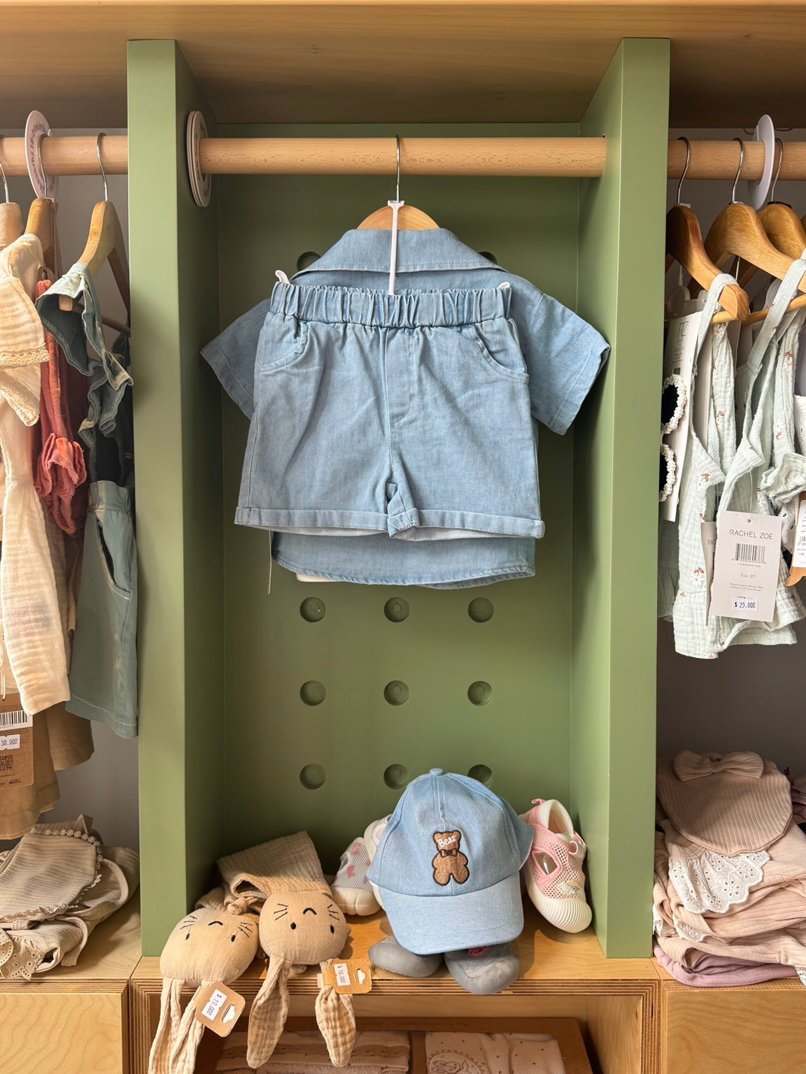 BabyBoy Denim 3pcs + Hat back
