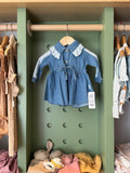 BabyGirl Denim Lace Dress front
