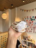 BabyGirl white flower sandals