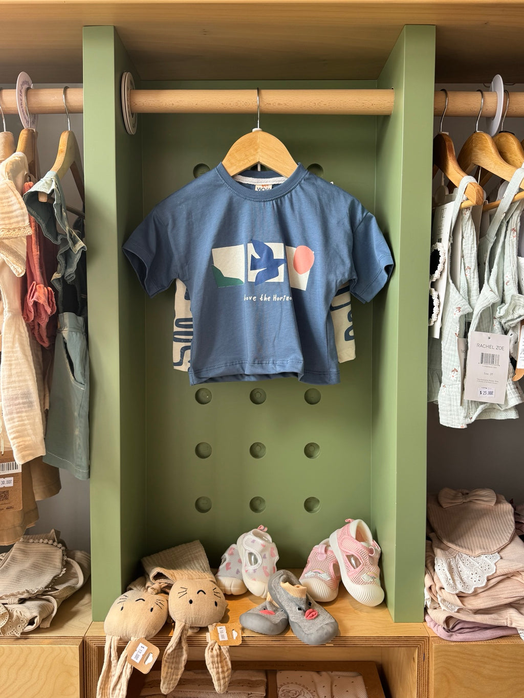 Boy 2pcs Cotton Blue Set front