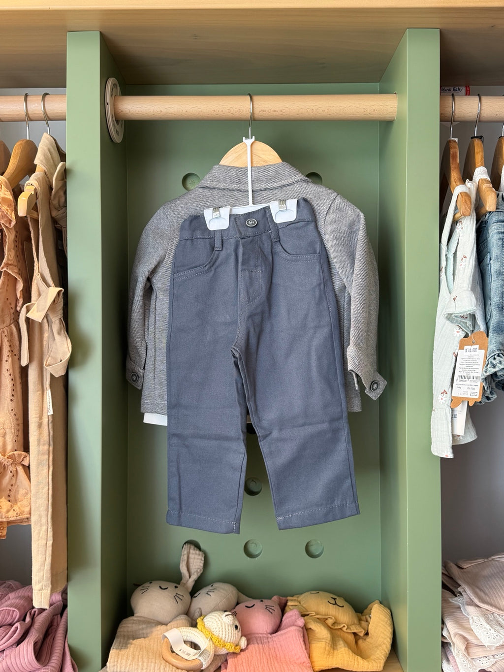 Boy 3pcs Set Navy Grey back