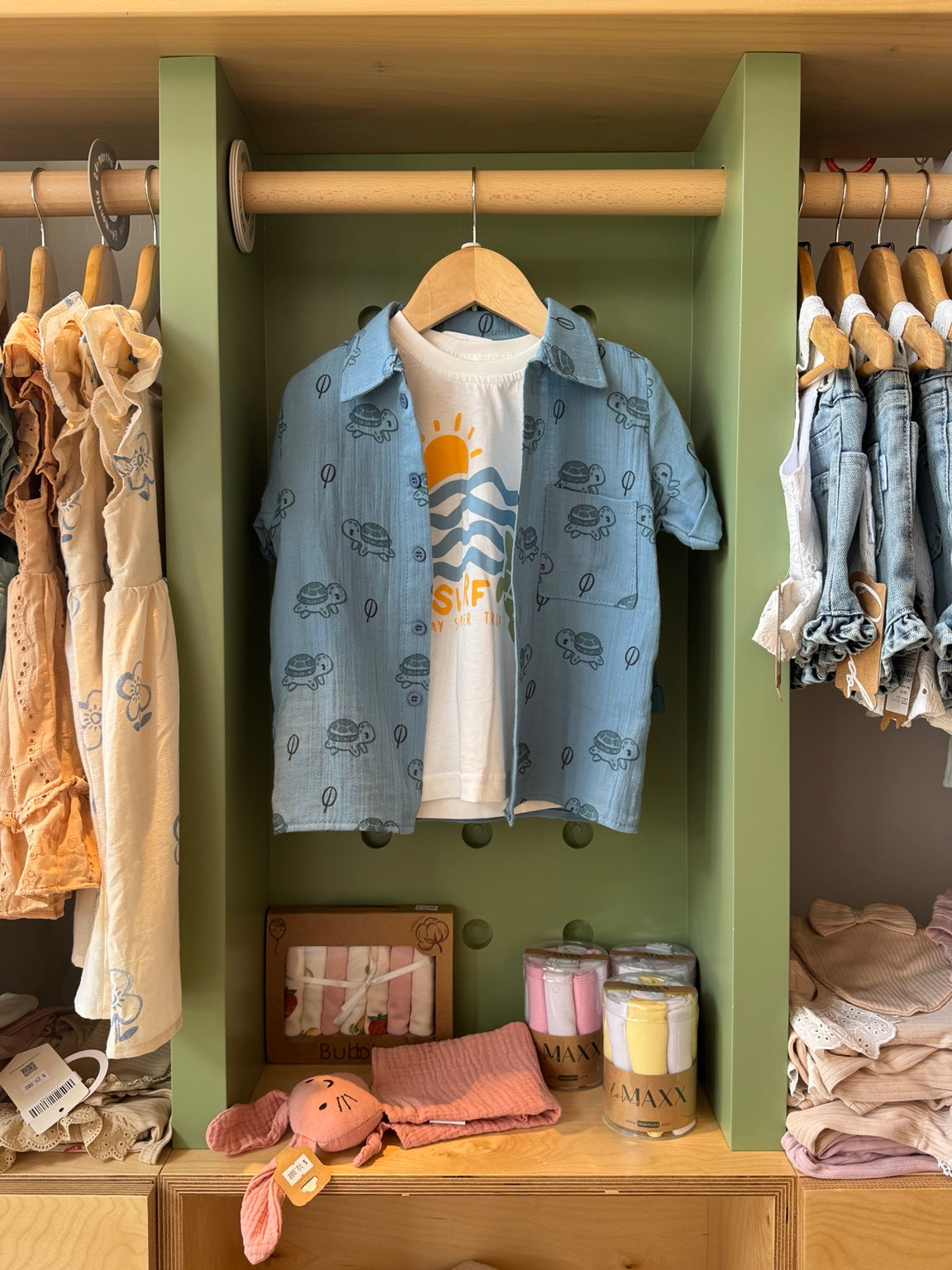 Boy 3pcs Tropical Blue Set - front