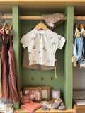 Boy 2pcs Brown Set + Hat - front