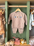 Boy 2pcs Cotton Set Beige Buddies — front